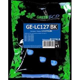 Cartouche d'encre compatible écologique Brother MFC J4410DW/J4510DW (LC127XLBK) - Noir 28ml - Avant août 2014 B127XLS_0