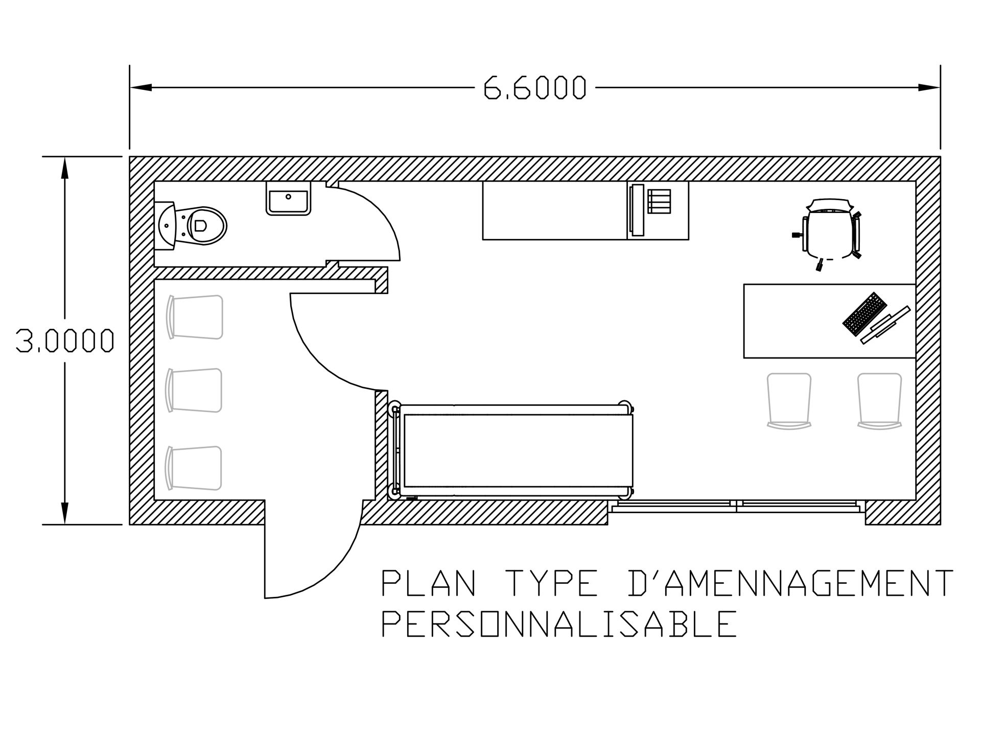 Studio modulable pour professions médicales et bien-être