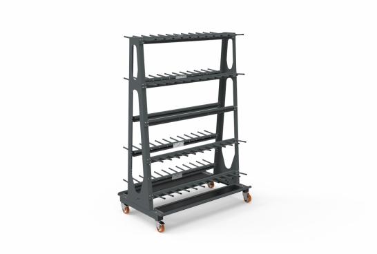 Chariot de transport et de stockage profilé vertical carr 250-120/22 q_0