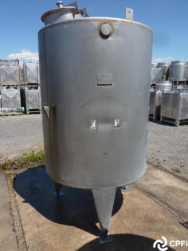 Cuve CIP Pierre Guerin 2000 L - CUV353 - Inox 304L, 2500mm Hauteur_0