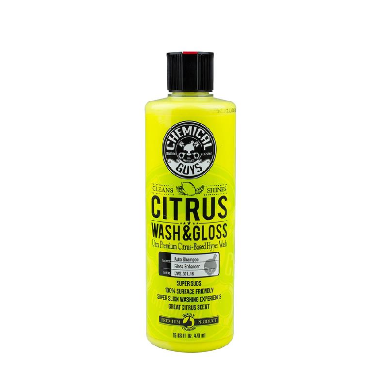CWG-CHG - Shampoing Citrus Wash & Gloss - Chemical Guys - Nettoyant premium à base d'agrumes avec effet brillant_0