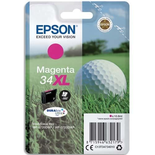 Epson cartouche balle de golf jet d'encre durabrite ultra magenta xl c13t34734010_0