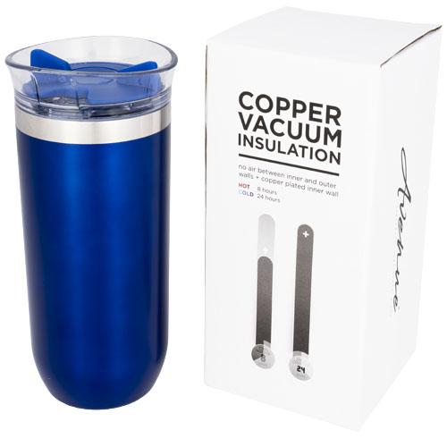 Gobelet isotherme anti-fuites Twist 470ml - Isolation vide et cuivre - Acier inoxydable double paroi_0