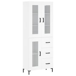 Helloshop26 - Buffet bahut commode armoire meuble de rangement organisateur cuisine salle de séjour salon haut 69,5 x 34 x 180 cm 02_0032640 - 300021_0