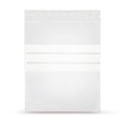 Lot de 5000 Sachets plastiques à fermeture ZIP 160x220mm + 3 bandes blanches - ZIP1622_3B+05000_0