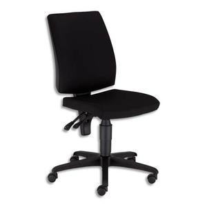 Siège twiteur dossier et assise en tissu noir, à contact permanent, piétement nylon, sans accoudoirs_0