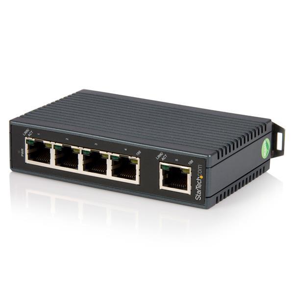 StarTech.Com Switch Ethernet industriel non géré à 5 ports - Commutateur réseau 10/100 a montage sur rail DIN_0