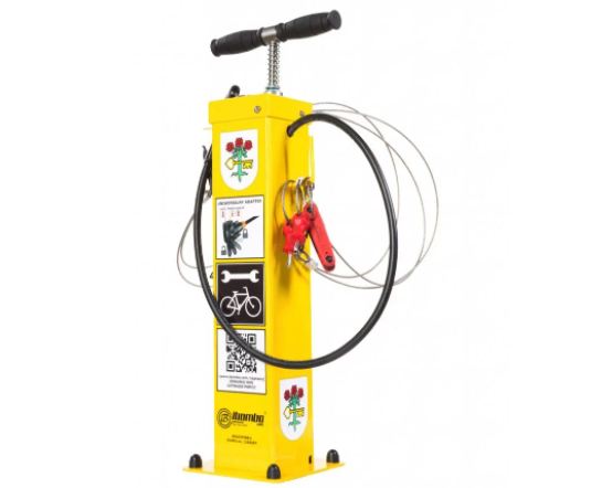 Station de réparation et de gonflage PRS-SV1 - Acier galvanisé ou inox, outils fixés, plaque de sol mobile en option_0