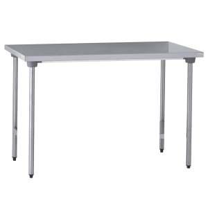 Table en inox centrale - 1800x700x900 mm - sans étagère_0