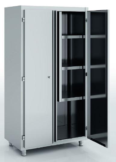 Armoire d'entretien et balais en inox 2 portes battantes - APL-100_0