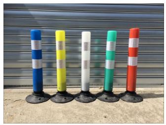 Balise de jalonnement routière articulée à 360° en PEHD - 3 hauteurs disponibles - STI Balisage routier_0