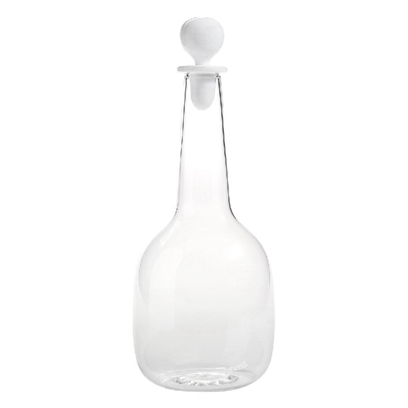 Bouteille Zafferano Bilia en verre borosilicaté blanc faite à la main, design élégant et minimaliste pour servir de l'eau avec un style raffiné -_0