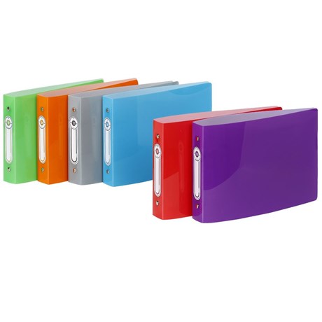 Lot De 12 Classeurs A4 Souples Personnalisables - 4 Anneaux, Dos 2,5 Cm, 6 Couleurs, Fabriqué En France