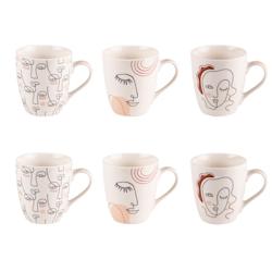 Coffret de 6 tasses Dakota 23 cl -  Multicolore Rond Porcelaine Table Passion - multicolore porcelaine 3106232312762_0