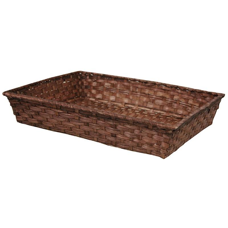 Corbeille bambou rectangle Vieto 38x28 - MARRON_0