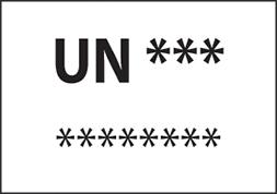 Étiquette IATA UN - 7,4x10,5 cm - Proper Shipping Name et Code ONU - Rouleau de 1000 étiquettes_0