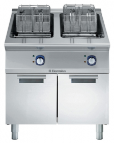 Friteuse électrique 2 cuves de 18 l résistance interne, 4 paniers - 391095_0