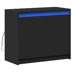 Helloshop26 - Buffet bahut commode armoire meuble de rangement organisateur cuisine salle de séjour salon avec LED 72 x 34 x 61 cm 02_0029814 - 30002_0