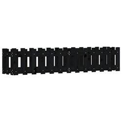 Helloshop26 - Jardinière bac lit surélevé plantes fleurs terrasse jardin de jardin design de clôture 150 x 30 x 30cm pin massif noir 02_0039795 -_0