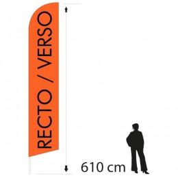 Pack Beach Flag 6m10 recto/verso - mât aluminium, voile polyester et embase rotative_0