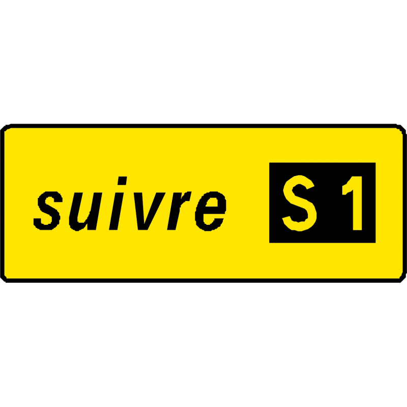 Panneau directionnel D79a - itinéraire 