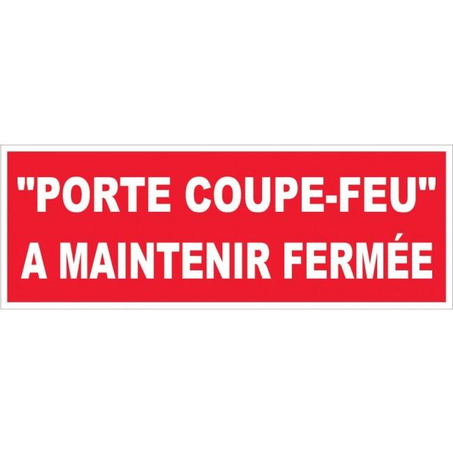 Plaque porte coupe feu à maintenir fermée rigide 330 x 120mm - NOVAP - 4140520 - 372131_0