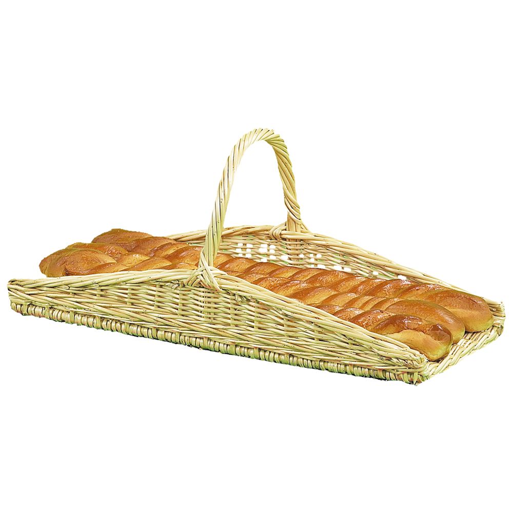 Présentoir viennois en osier blanc - Rayonnage pour boulangerie et friandises_0