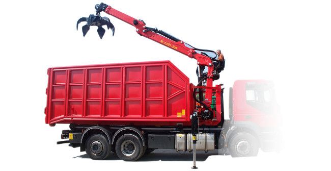Grue auxiliaire R 110 ms2 - Bob Spa - capacité de levage 110 kNm - extension hydraulique 8,40 m_0