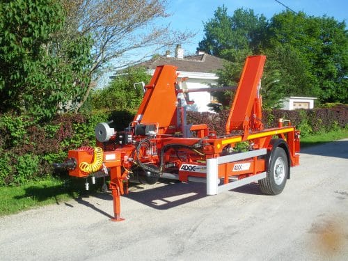 Remorque porte-touret écartable 7,5 T - PTAC 7500 kg - Diamètre touret 1900 à 4100 mm_0