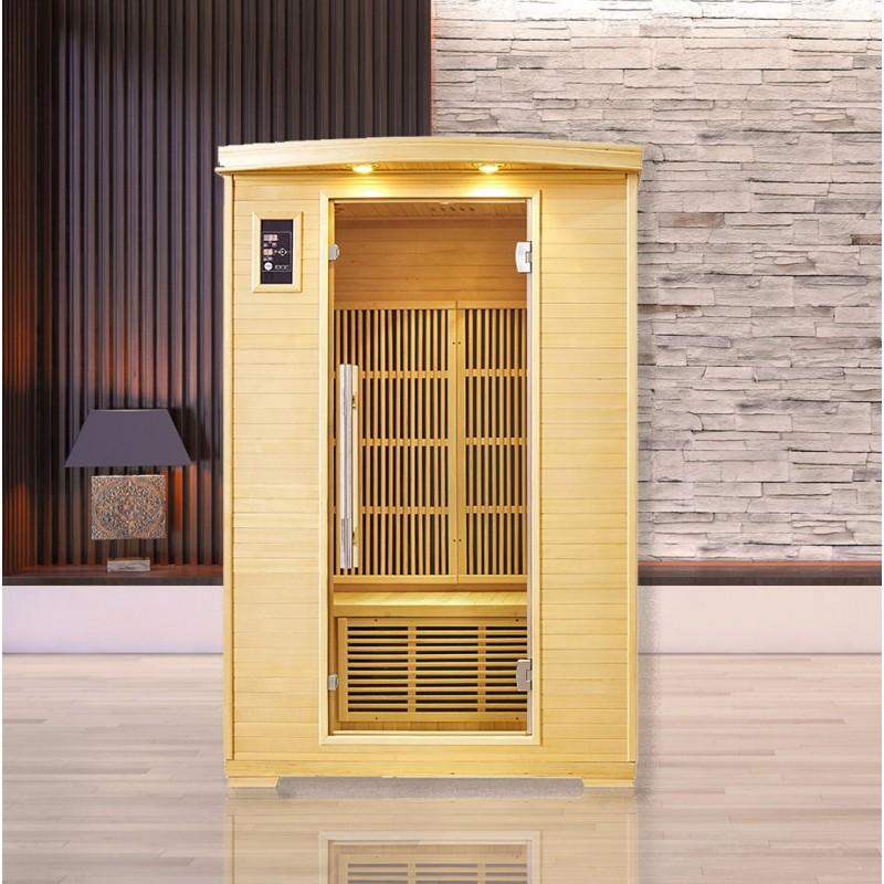 SAUNA INFRAROUGE NORDICA® CARBONE IR2 - (2 PLACES) 120X100_0