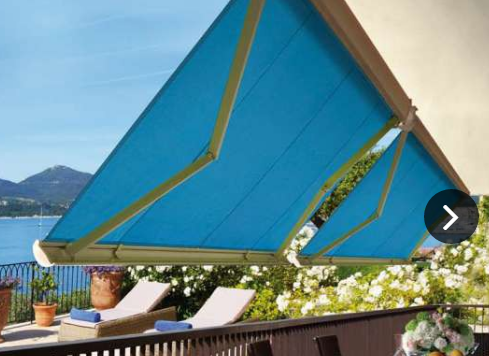 Stores bannes - loggia avec coffre compact et inclinaison réglable_0