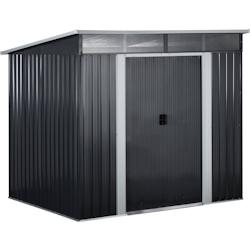 Uniprodo - Uniprodo Uni-SHED-03 Abri en métal avec Toit en Pente 260 x 195 x 202 cm - 4062859175120_0