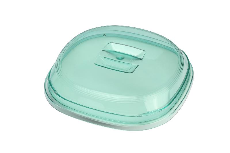 COUVRE ASSIETTE CARRÉ VERT PLASTIQUE 22 CM REGITHERMIE