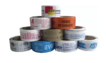 Adhésif imprimé personnalisé - visibilité entreprise - jusqu'à 4 couleurs - à partir de 36 rouleaux_0