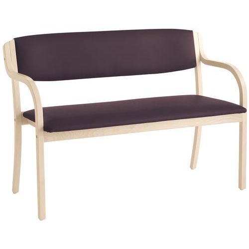 BANQUETTE 2P HÊTRE BLANCHI MARTA QUESTSH