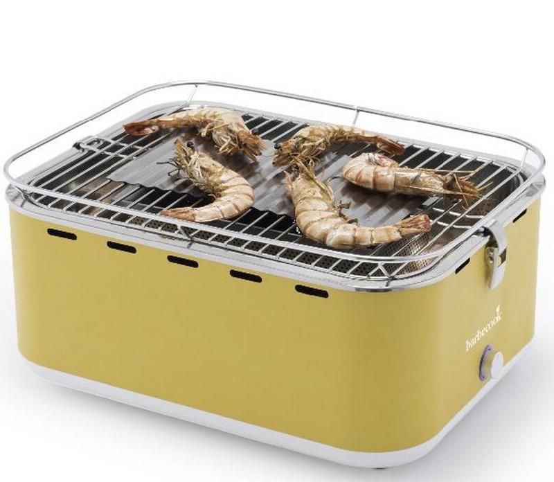 BARBECOOK Barbecue à Charbon Portable Jaune Avec Housse 223.5925.000 - jaune 5400269204563_0