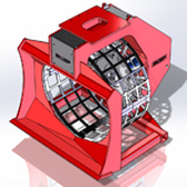 Bav godets cribleurs BAV RS12 Crusher - Pour pelles de 10 à 14 tonnes - Diam. tambour 1,180mm - Profondeur tambour 600mm - Poids 1,100kg_0