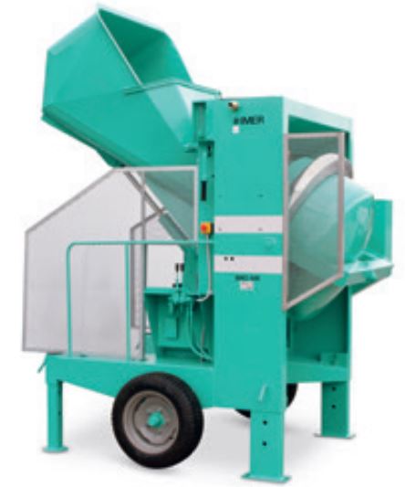 Bétonnière hydraulique tractable BRO 500 - Capacité de malaxage 290 L - Idéale pour différents travaux_0