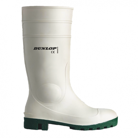 Bottes de sécurité alimentaire - Dunlop HYGRADE SAFETY SB - PVC blanc, coque acier, semelle antidérapante_0