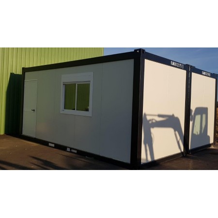Bungalow de chantier solide en acier profilé soudé aux normes ISO_0