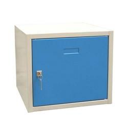 Casier individuel range casque - construction monobloc en acier - serrure à clés - dimensions 400x450x350mm_0