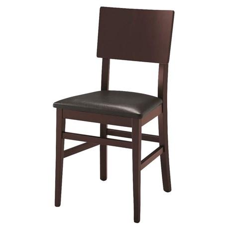 CHAISE BISTROT ROMÉO WENGÉ ASSISE MOKA