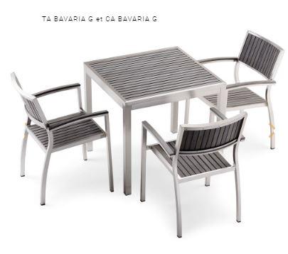 Chaise d'extérieur - Ta Bavaria G - empilable et compacte_0
