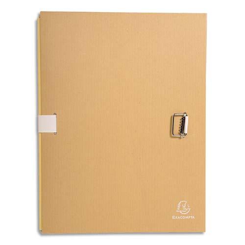 CHEMISE EXTENSIBLE, PAPIER KRAFT BRUN, SANGLE BLANCHE 20225E - LOT DE 6