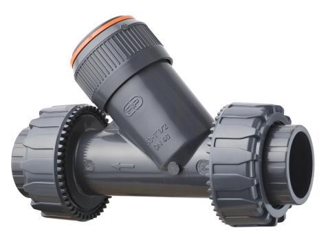 Clapet de retenue PVC avec manchons union 2 pièces FF EPDM D016 PN16 - Référence 31VRUIV016E_0