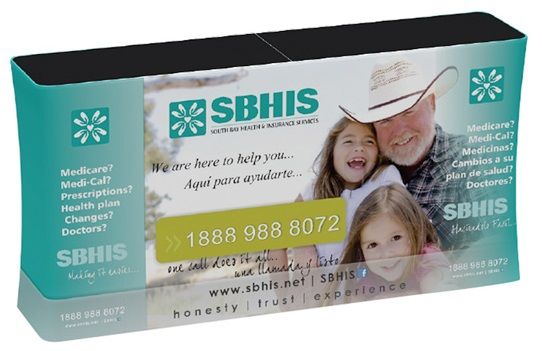 Comptoir  de stand rectangle 2m_1