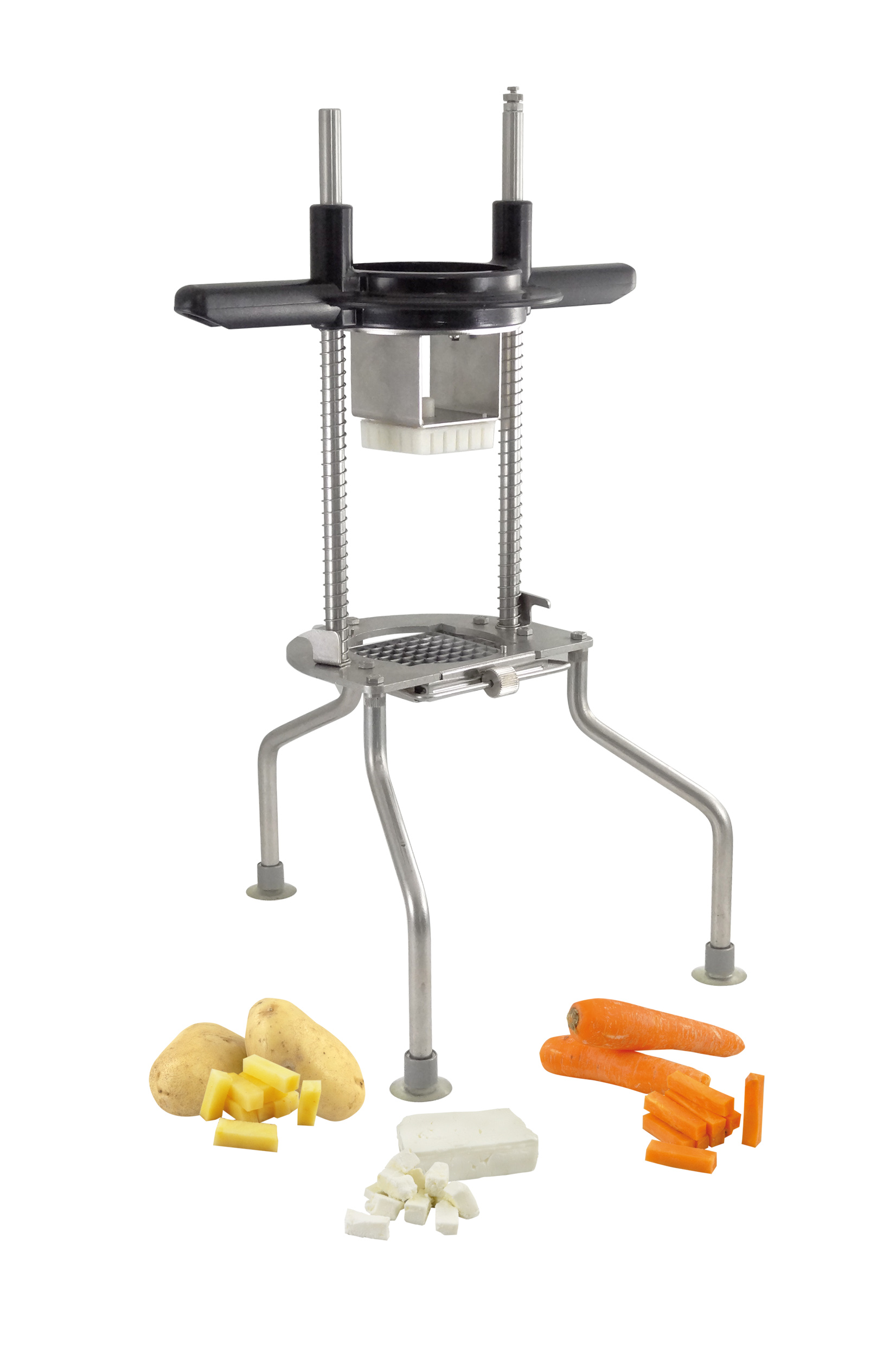 COUPE LÉGUMES BATONNETS/CUBES LÉGUMES ET OIGNONS INOX - 10 X 10 MM