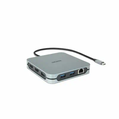 DICOTA D32057 hub & concentrateur USB Type-C 10000 Mbit/s Argent_0
