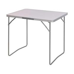 EDM Table pliante en aluminium, 80 x 60 x 69 cm, blanche - 8718158293374_0