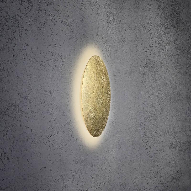ESCALE BLADE APPLIQUE LED, FEUILLE D’OR, Ø 44 CM